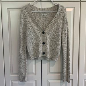 american eagle cropped cardigan